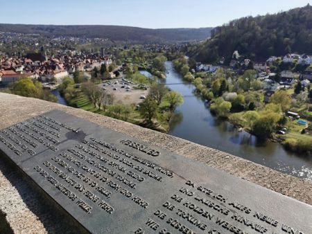 Blick von der Weserliedanlage